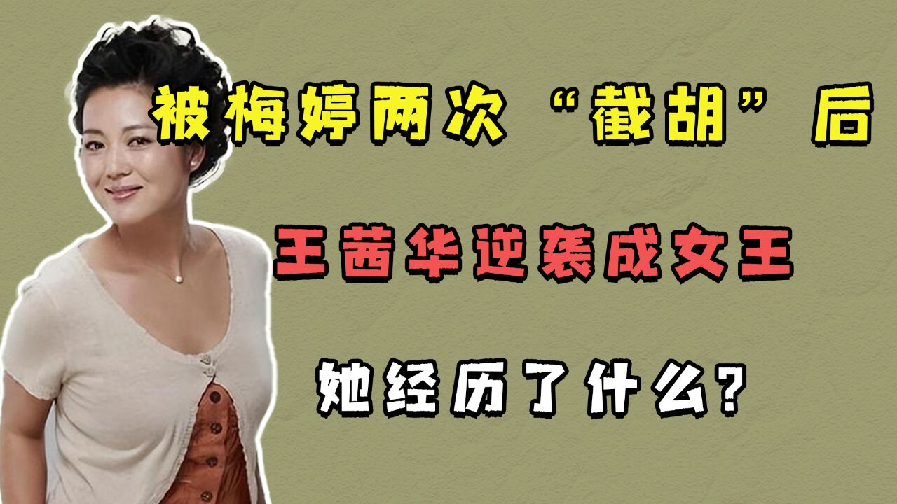 被梅婷两次“截胡”后,王茜华逆袭成女王,她经历了什么?