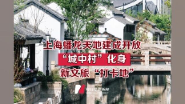 上海蟠龙广场建成开放,“城中村”化身文旅“打卡地”