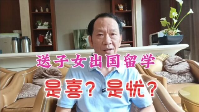 送子女出国留学,是喜?还是忧?众网友这么说