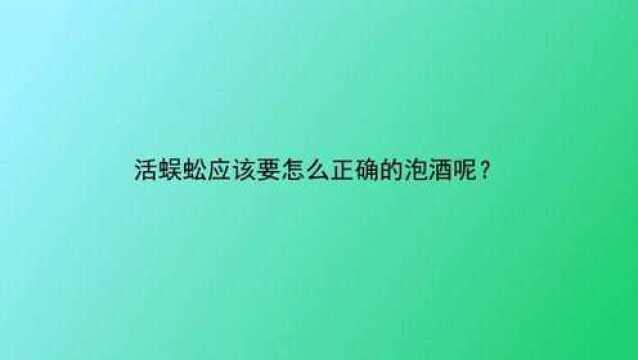 活蜈蚣应该要怎么正确的泡酒呢?