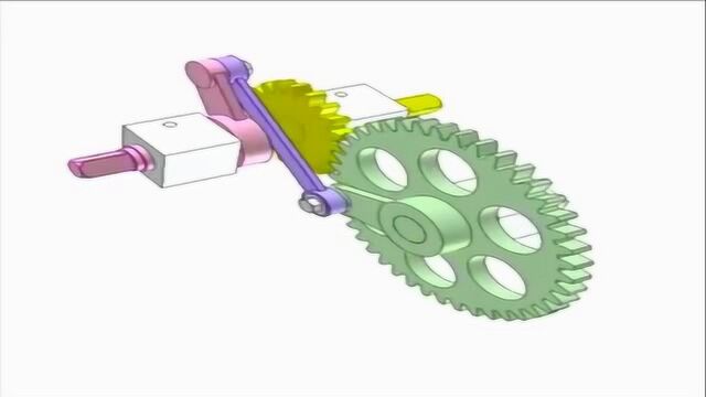 设计一个齿轮连杆机构,工作原理很直观