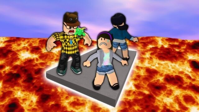 Roblox小游戏模拟器!差点被队友推下岩浆!面面解说