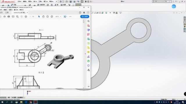 SolidWorks建模1:类似大禹手里的耒的结构,叫什么呢?