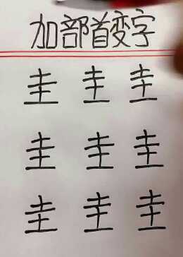 加部首变新字，你知道怎么加吗