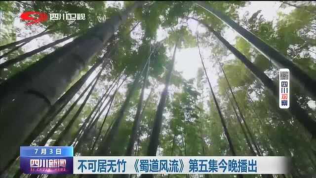 四川新闻 | 不可居无竹 《蜀道风流》第五集今晚播出