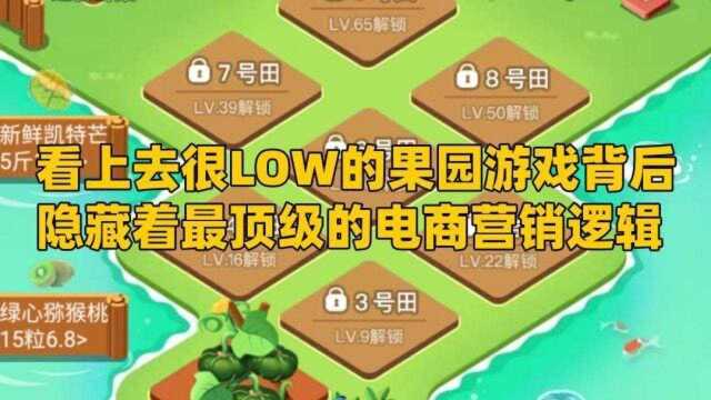 看上去很LOW的果园游戏背后隐藏着顶级的电商营销逻辑