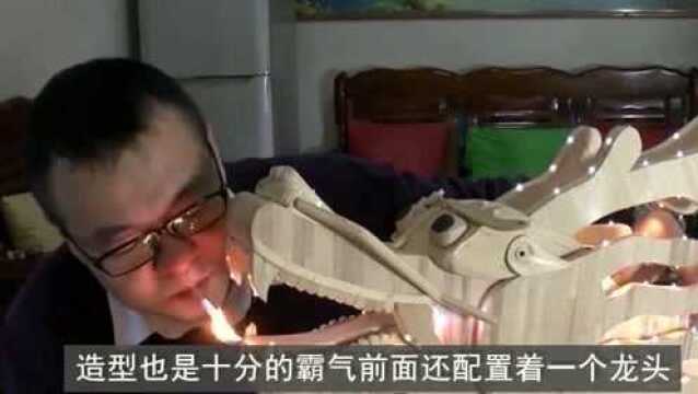 中国大叔用2.5万根棍子,制作“中国龙”自行车,这造型真的太霸气了!