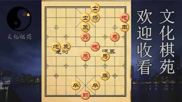 象棋:双卒围城进车成杀,弃双炮反攻双马盘宫成杀,赢得漂亮