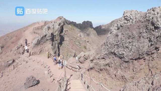 维苏威活火山,位于意大利南部那不勒斯湾东海岸