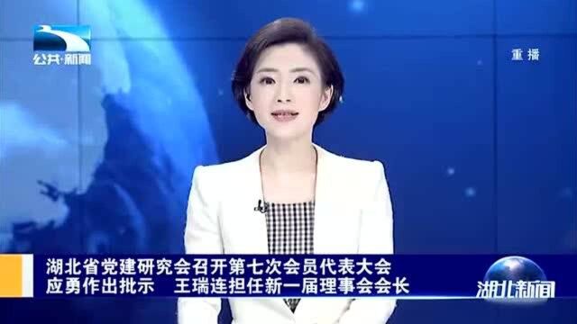 湖北省党建研究会召开第七次会员代表大会