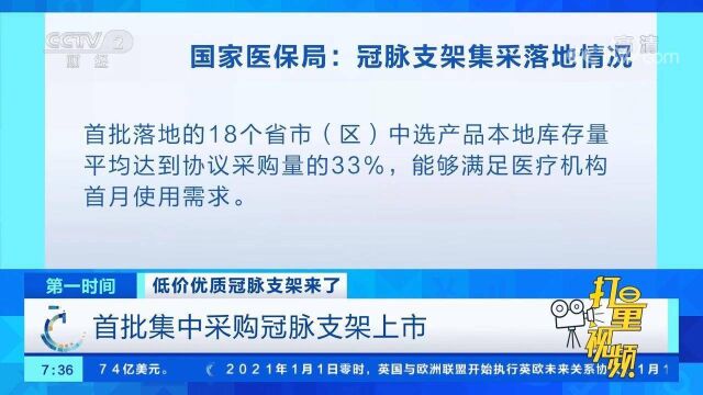 低价优质冠脉支架来了!首批集中采购冠脉支架上市