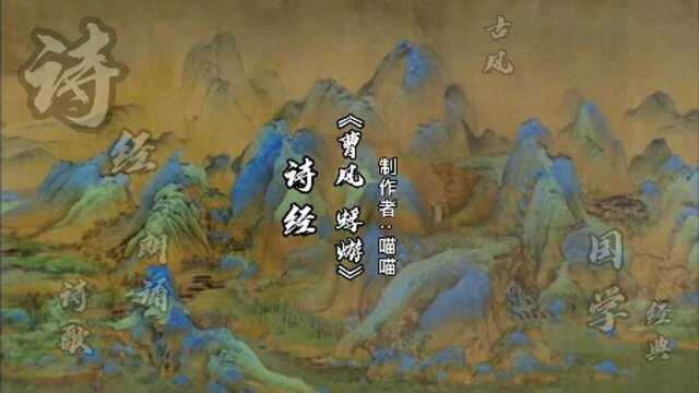 诗经:国学经典 曹风 蜉蝣