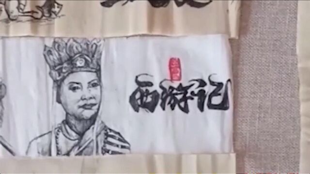 山西一宝妈卫生纸上画四大名著:在家带娃太无聊