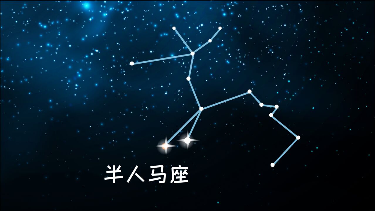 同学们,半人马座是一个大而明亮的星座,面积全天排名第九