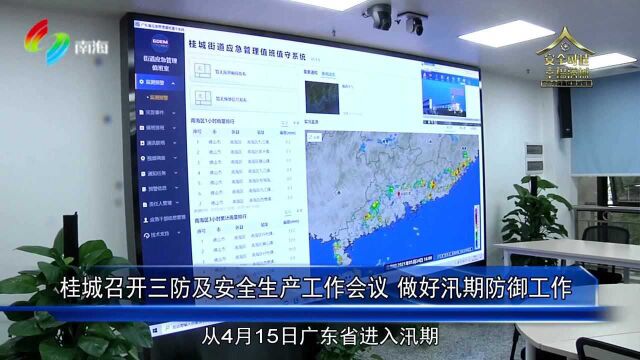 桂城召开三防及安全生产工作会议做好汛期防御工作