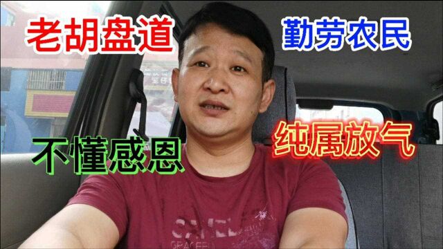 老胡盘道:农民不懂感恩,你这纯属胡说八道