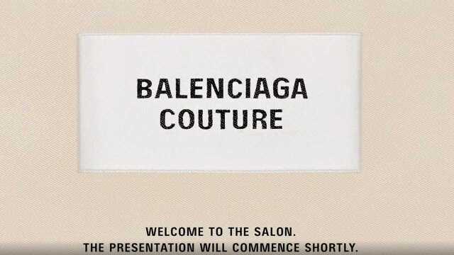 BALENCIAGA 2021秋冬高级定制