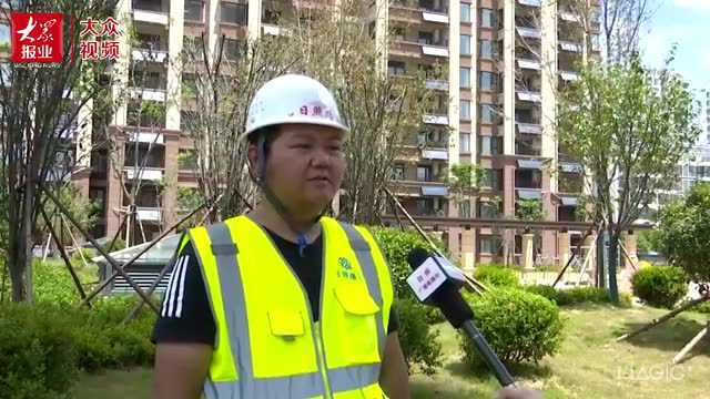 │严把时间节点,日照东港区加快推进安置区室外景观建设