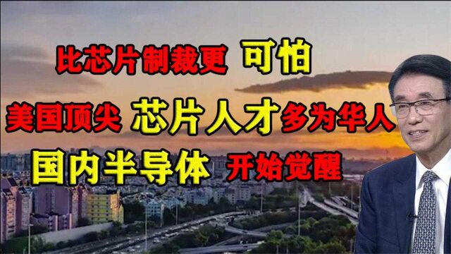 比芯片制裁可怕,美国顶尖芯片人才多为华人,国内半导体开始觉醒