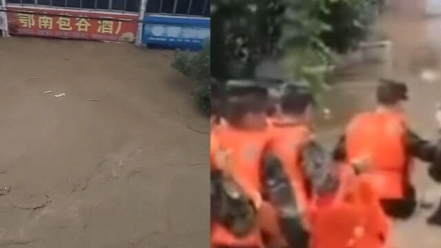 湖北柳林镇遇强降雨已致21人遇难 居民目睹邻居爬上电线杆被冲走