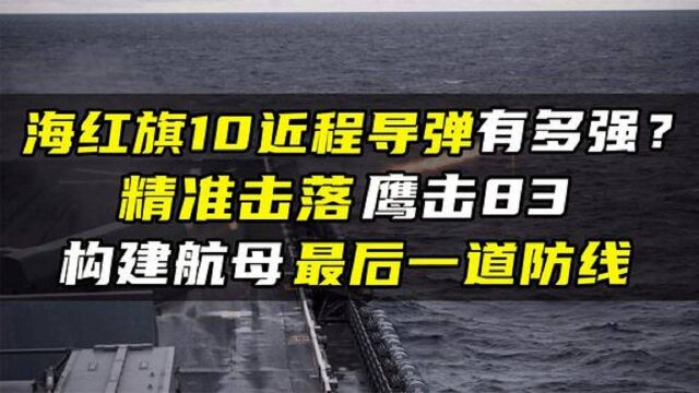 反舰导弹克星海红旗10有多强?,为何称其为航母最后防线? #知识ˆ’知识抢先知#