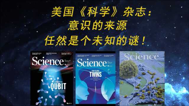 美国《科学》杂志:意识的来源任然是个未知的谜!