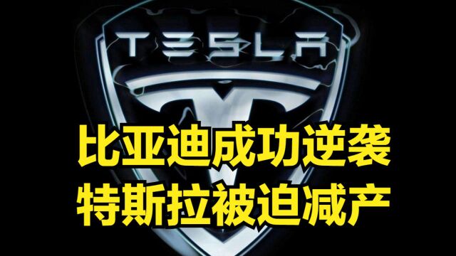 比亚迪成功逆袭,成为全球新能源汽车新霸主,特斯拉被迫减产