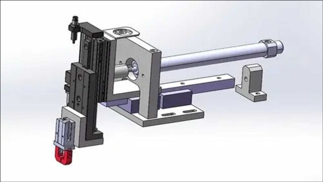 滑台气缸二轴气动手指机械手的设计!