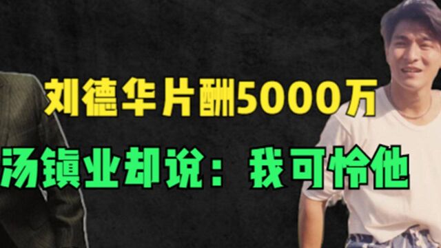 刘德华片酬5000万,汤镇业却说:我不羡慕,反倒很同情他!