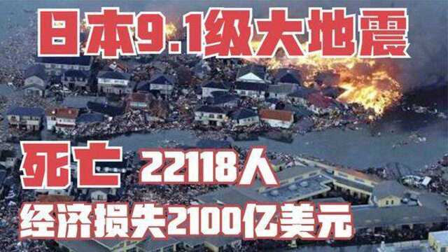 日本9.1级大地震,日本死亡人数高达22118人,《日本311大地震》