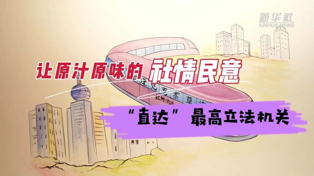 六中全会精神在基层|让原汁原味的社情民意“直达”最高立法机关