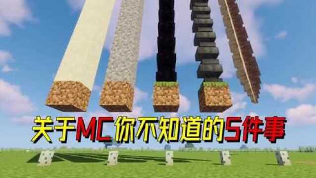 我的世界:关于MC你不知道的5件事!