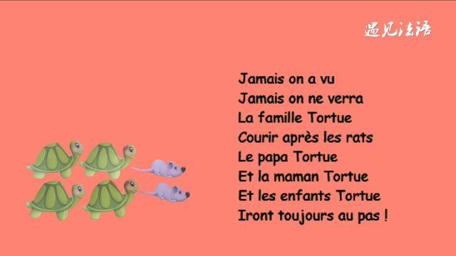 法语启蒙儿歌—家庭歌 La famille tortue