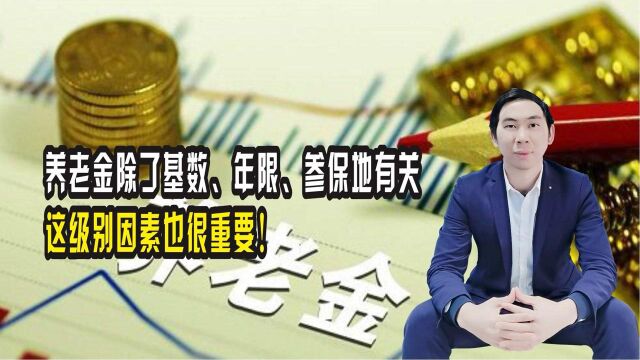 【短】养老金除了基数、年限、参保地有关,这级别因素也很重要