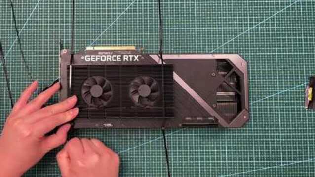 RTX3090显卡背板铜散热器散热片风扇安装教程