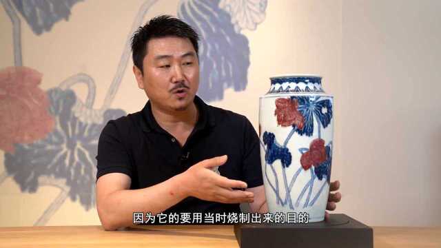 最难烧制的两种技法结合,青花釉里红民间精品,堪比官窑