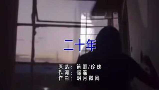 笛哥携手珍珠2022最新歌曲《二十年》优美的旋律,醉人的歌声!