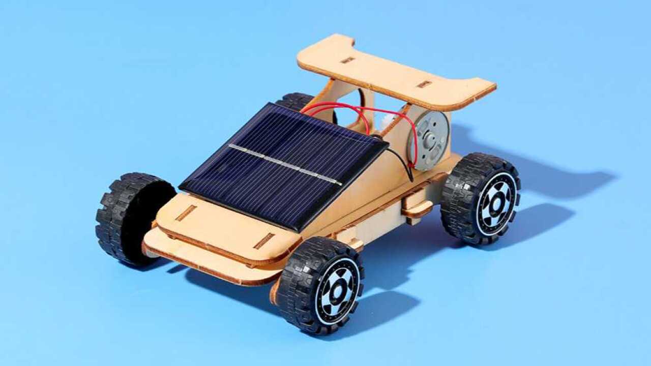 小霍金科学实验玩具 diy手工材料 科技小制作 太阳能小车