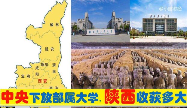 中央下放8所部属大学入陕西,20万招生名额,陕西西安咸阳等受益