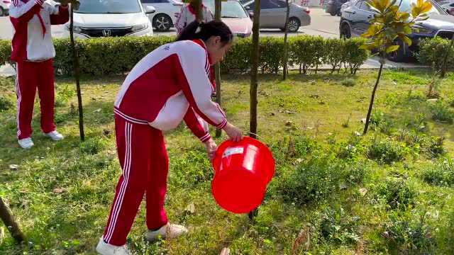 【射阳少先队】“春风吹新绿 植树正当时”——射阳红领巾开展护绿向未来植树实践活动