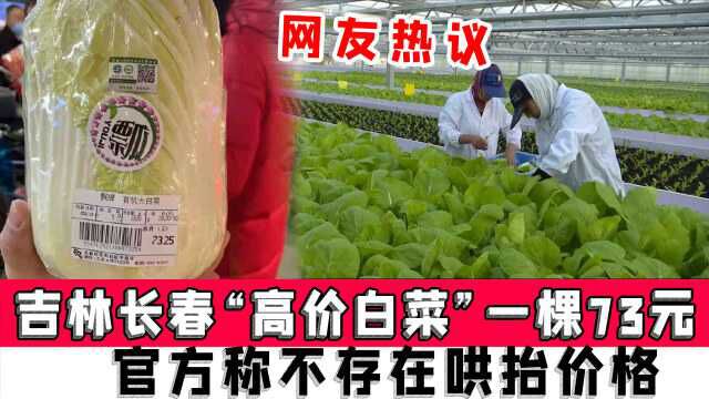 吉林长春“高价白菜”一棵73元,官方称不存在哄抬价格,引发网友热议