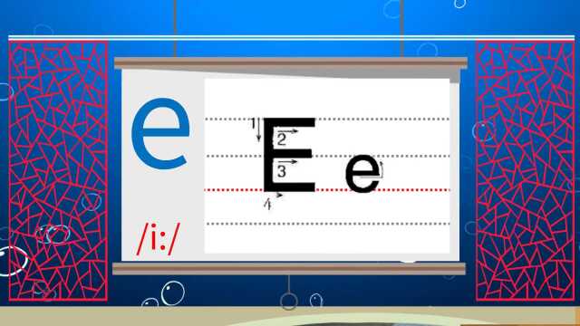 英语自然拼读 :26个字母的拼读E