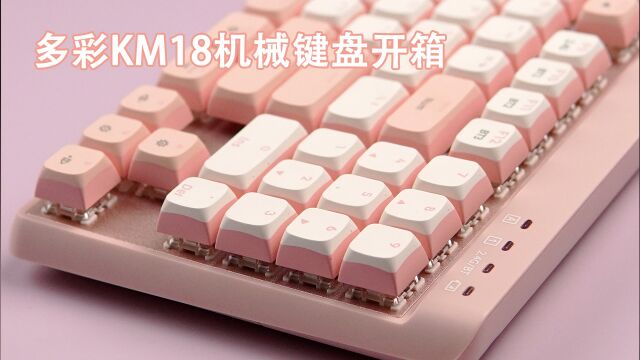 87尺寸却有数字小键盘 多彩KM18机械键盘开箱