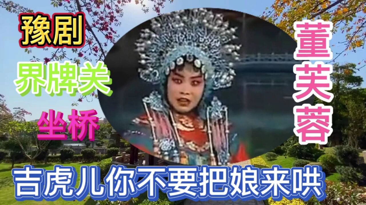 豫剧《界牌关.坐桥》吉虎儿你不要把娘来哄,董芙蓉大段唱太过瘾