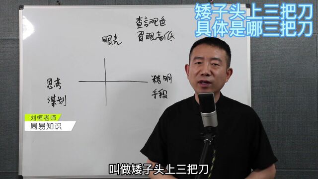 刘恒易经:矮子头上三把刀 具体是哪三把刀