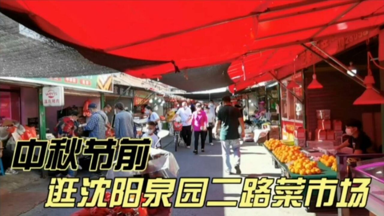 中秋节前,逛沈阳泉园二路菜市场,价格亲民