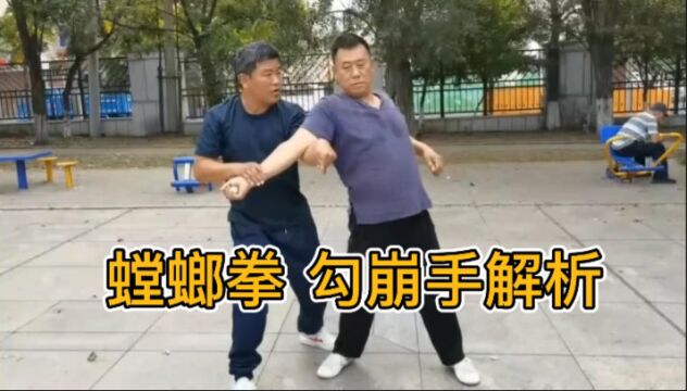 螳螂拳 勾崩手解析