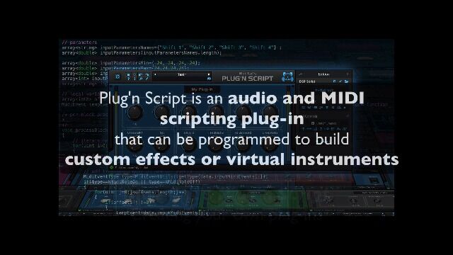 Blue Cat's Plug'n Script  Build Your Own Audio PlugIns