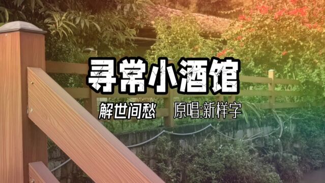 新样字《寻常小酒馆》的背景故事,千里寻酒香,万里品陈酿