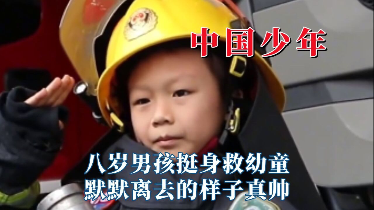 中国少年从不让人失望，八岁男孩挺身救幼童，默默离去的样子真帅 高清1080p在线观看平台 腾讯视频